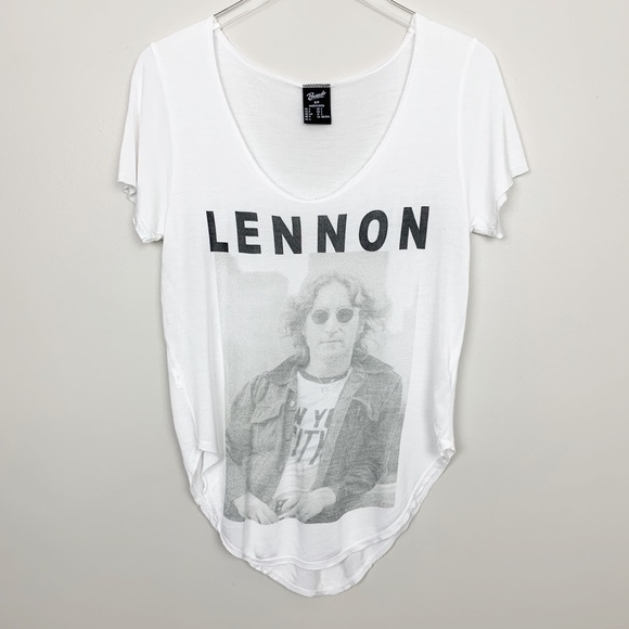 John Lennon | Graphic Tee Small White Soft Thin